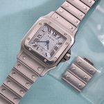 Cartier Santos Galbée 1564 (2000) - Blue dial 29 mm Steel case (4/8)