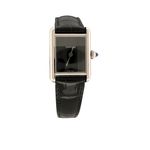 Cartier Tank WSTA0071 (2024) - Black dial 30 mm Steel case (2/8)