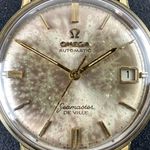 Omega Seamaster 14910 (1962) - Champagne wijzerplaat 34mm Goud/Staal (8/8)