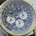 Breitling Navitimer Cosmonaute 81600 (1986) - Black dial 41 mm Yellow Gold case (4/8)