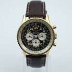 Breitling Navitimer Cosmonaute 81600 (1986) - Black dial 41 mm Yellow Gold case (5/8)
