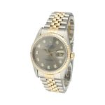 Rolex Datejust 36 16233 (1996) - Grey dial 36 mm Gold/Steel case (4/8)