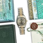 Rolex Datejust 36 16233 (1996) - Grey dial 36 mm Gold/Steel case (8/8)
