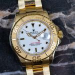 Rolex Yacht-Master 40 16628 (2002) - White dial 40 mm Yellow Gold case (1/8)