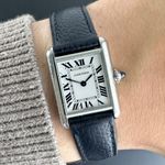 Cartier Tank WSTA0042 (2020) - White dial 29 mm Silver case (2/8)