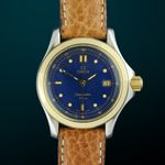 Omega Seamaster 396.1501 (1993) - Blue dial 28 mm Steel case (1/8)