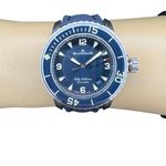 Blancpain Fifty Fathoms 5015-12B40-O52A (2024) - Blauw wijzerplaat 45mm Titanium (2/8)