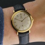 Omega Vintage 14357 (1956) - White dial 32 mm Yellow Gold case (2/8)