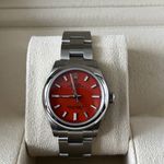 Rolex Oyster Perpetual 31 277200 (2023) - Red dial 31 mm Steel case (3/8)