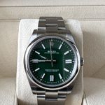 Rolex Oyster Perpetual 41 124300 (2022) - Green dial 41 mm Steel case (5/5)