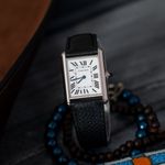 Cartier Tank WSTA0041 (2022) - White dial 34 mm Steel case (1/6)