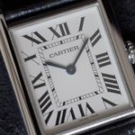 Cartier Tank WSTA0041 (2021) - Wit wijzerplaat 34mm Staal (2/8)