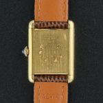 Cartier Tank 2415 (1990) - Yellow dial 20 mm Gold/Steel case (3/8)