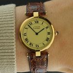 Cartier Vermeil 590003 (1990) - Champagne dial 30 mm Silver case (2/8)