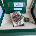 Rolex Datejust 41 126331 (2019) - Brown dial 41 mm Gold/Steel case (1/1)