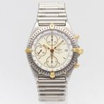 Breitling Chronomat 81950 (1990) - Wit wijzerplaat 39mm Goud/Staal (1/8)