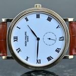Patek Philippe Calatrava 3919 (1996) - White dial 33 mm Yellow Gold case (2/8)