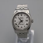 Rolex Datejust 36 16030 (1985) - White dial 36 mm Steel case (1/8)