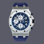 Audemars Piguet Royal Oak Offshore Chronograph 25721ST.OO.1000ST.09.A (2006) - Blue dial 42 mm Steel case (2/2)