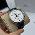 IWC Portofino Chronograph IW391037 (2023) - Zilver wijzerplaat 42mm Staal (5/8)