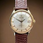 Omega Constellation 168.005 (1966) - White dial 34 mm Yellow Gold case (1/8)