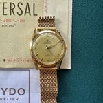 Universal Genève Polerouter 10364-2 (1960) - Champagne wijzerplaat 35mm Staal (1/5)