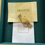 Universal Genève Polerouter 10364-2 (1960) - Champagne wijzerplaat 35mm Staal (3/5)