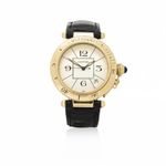 Cartier Pasha 1991 (2000) - White dial 38 mm Yellow Gold case (1/2)