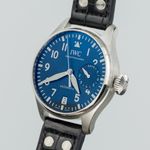 IWC Big Pilot IW501002 (Onbekend (willekeurig serienummer)) - Blauw wijzerplaat 46mm Staal (3/8)