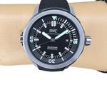 IWC Aquatimer Automatic IW328802 (2024) - Zwart wijzerplaat 42mm Staal (1/8)