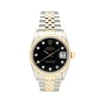 Rolex Datejust 31 68273 (1988) - Zwart wijzerplaat 31mm Goud/Staal (3/8)