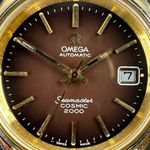 Omega Seamaster Cosmic 166.128 (1974) - Brown dial 38 mm Gold/Steel case (8/8)