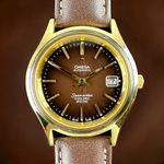 Omega Seamaster Cosmic 166.128 (1974) - Brown dial 38 mm Gold/Steel case (1/8)