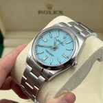 Rolex Oyster Perpetual 41 124300 (2022) - Blauw wijzerplaat 41mm Staal (3/8)