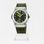 Hublot Classic Fusion Quartz 581.NX.8970.LR (2024) - Green dial 33 mm Titanium case (1/1)