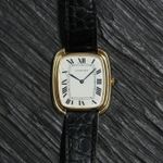 Cartier Vintage 9705 (1975) - Wit wijzerplaat 35mm Geelgoud (2/7)