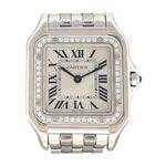 Cartier Panthère W4PN0008 (2024) - Silver dial 37 mm Steel case (1/8)