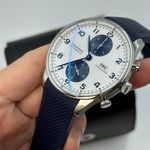 IWC Portuguese Chronograph IW371620 (2023) - Wit wijzerplaat 41mm Staal (8/8)