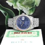 Rolex Datejust 36 16234 (2000) - Blue dial 36 mm Steel case (1/8)