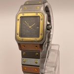 Cartier Santos 2961 (1985) - Grey dial 29 mm Gold/Steel case (2/8)