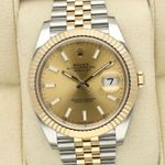 Rolex Datejust 41 126333 (2023) - Champagne dial 41 mm Gold/Steel case (1/8)