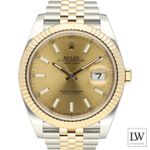 Rolex Datejust 41 126333 (2023) - Champagne dial 41 mm Gold/Steel case (2/8)