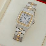 Cartier Santos 2961 (Unknown (random serial)) - White dial 29 mm Gold/Steel case (2/8)