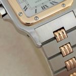 Cartier Santos 2961 (Unknown (random serial)) - White dial 29 mm Gold/Steel case (7/8)