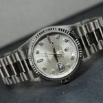 Rolex Day-Date 36 18239 (1990) - Zilver wijzerplaat 36mm Witgoud (3/6)