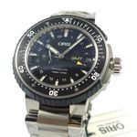 Oris ProDiver GMT 01 748 7748 7154 (2024) - Zwart wijzerplaat 49mm Titanium (2/7)