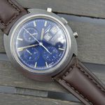 Longines Vintage 70's vintage watch Longines Chronograph Ultronic ref. 2362-4 cal. L749.2 rare (1970) - Blue dial 39 mm Steel case (1/8)