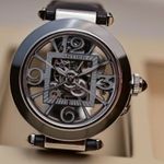 Cartier Pasha WHPA0017 (2023) - Transparant wijzerplaat 41mm Staal (3/4)