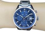 TAG Heuer Carrera Calibre 16 CBK2112.BA0715 (2024) - Blauw wijzerplaat 41mm Staal (2/8)