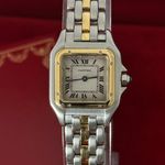 Cartier Panthère 1120 (1995) - Champagne wijzerplaat 22mm Goud/Staal (2/8)